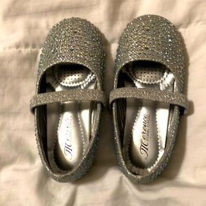 Silver sparkle shoes!